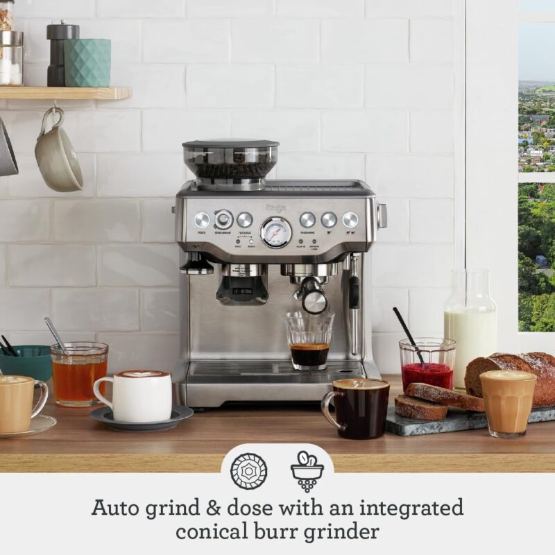 Sage Barista Express Bean to Cup Coffee Machine – Built-in Grinder & Milk Frother, Brushed Stainless Steel Espresso Maker - Image 15