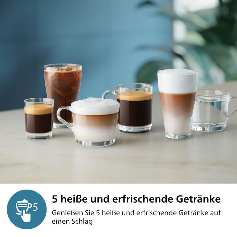 Philips Series 2200 Fully Automatic Espresso Machine with Milk Frother – EP2220/10, Ceramic Grinder, Matt Black - Image 4