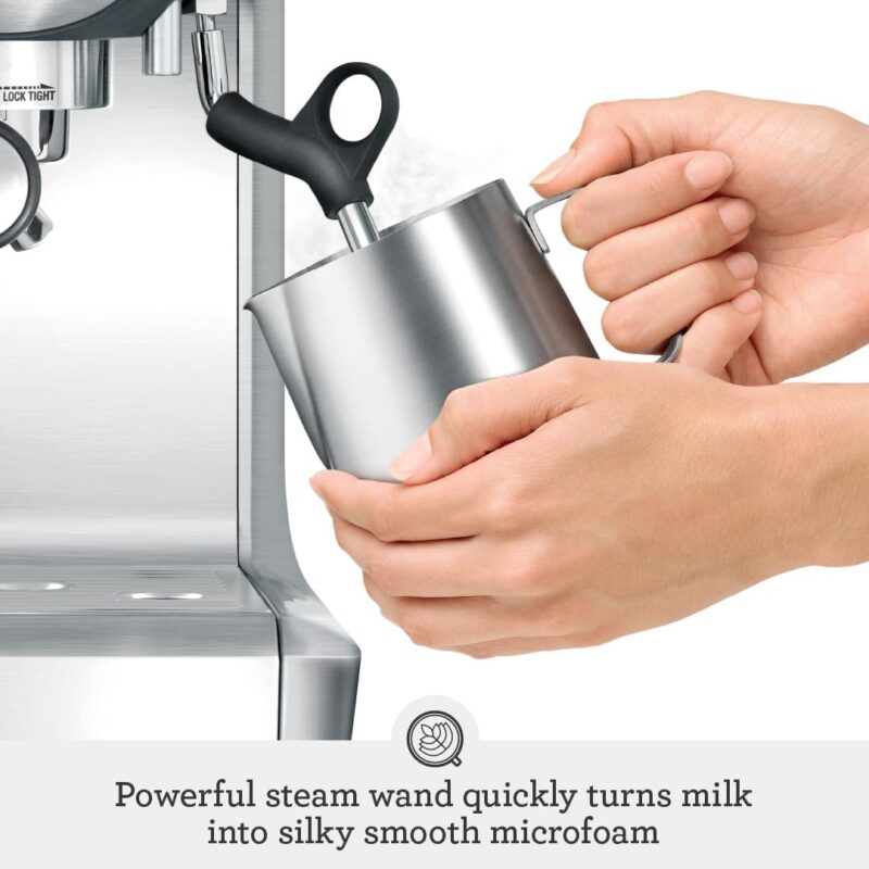 Sage Barista Express Bean to Cup Coffee Machine – Built-in Grinder & Milk Frother, Brushed Stainless Steel Espresso Maker - Image 6