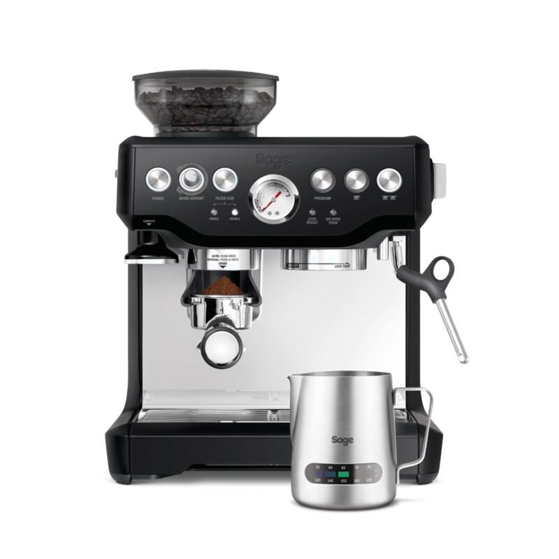 Sage Barista Express Bean to Cup Coffee Machine – Built-in Grinder & Milk Frother, Brushed Stainless Steel Espresso Maker