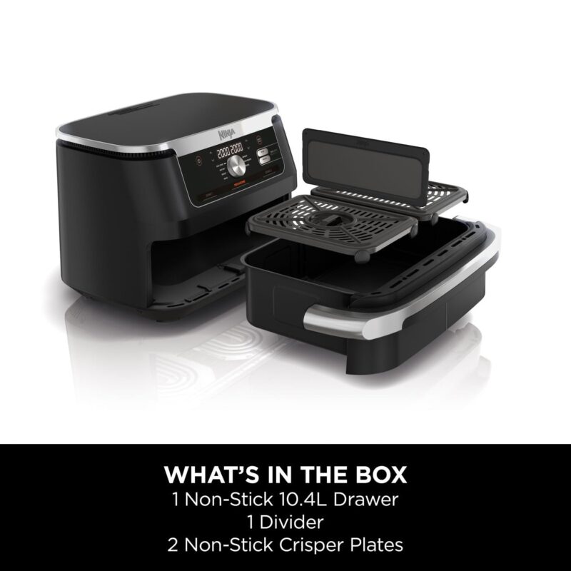 Ninja AF300UK Dual Zone Air Fryer - 7.6L, 2 Drawers, 6-in-1 Cooking, Energy Efficient, Oil-Free, Non-Stick, Dishwasher Safe, Black/Silver - Image 52