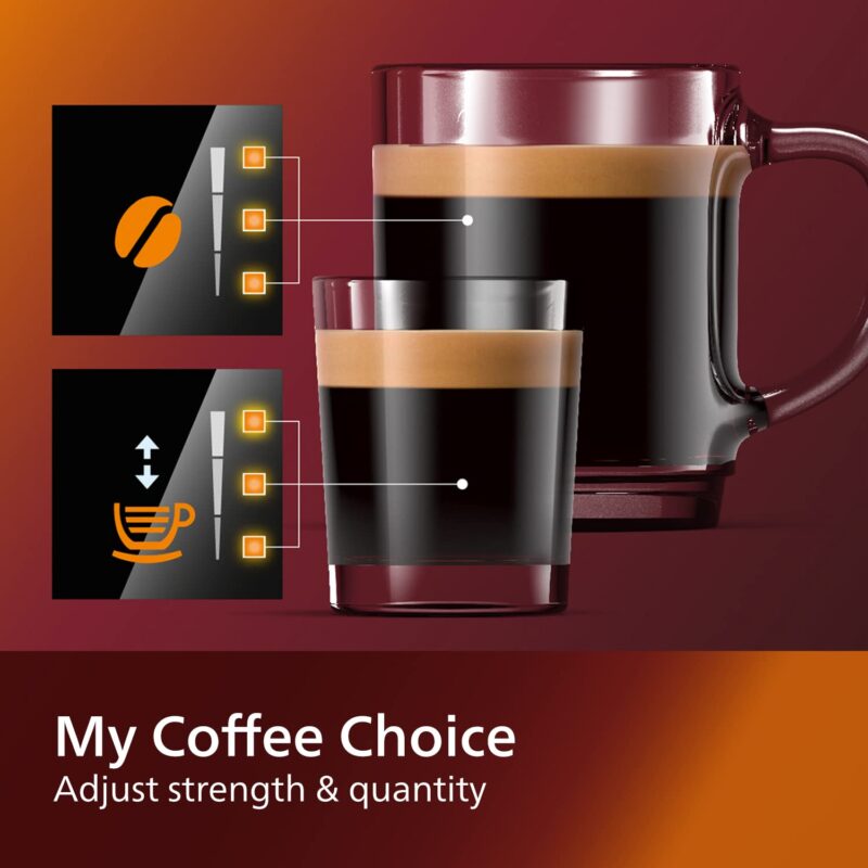 Philips 2200 Series EP2220/10 – Fully Automatic Espresso Machine with Pannarello Frother, Ceramic Grinder & AquaClean Filter (Matte Black) - Image 11