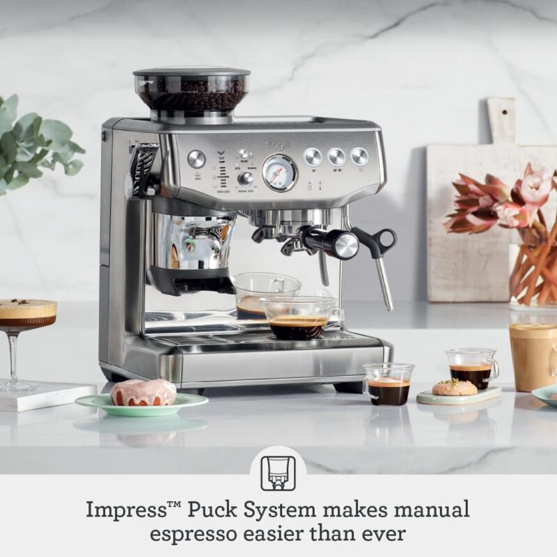 Sage Barista Express Impress – Bean-to-Cup Espresso Machine with 25-Setting Grinder & Milk Frother, Brushed Stainless Steel - Image 9