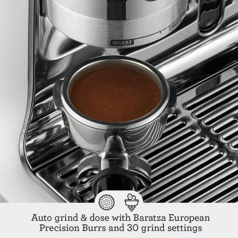Sage Barista Pro Espresso Machine – Bean-to-Cup with Integrated Grinder, ThermoJet Heating & Milk Frother, Brushed Stainless Steel - Image 12
