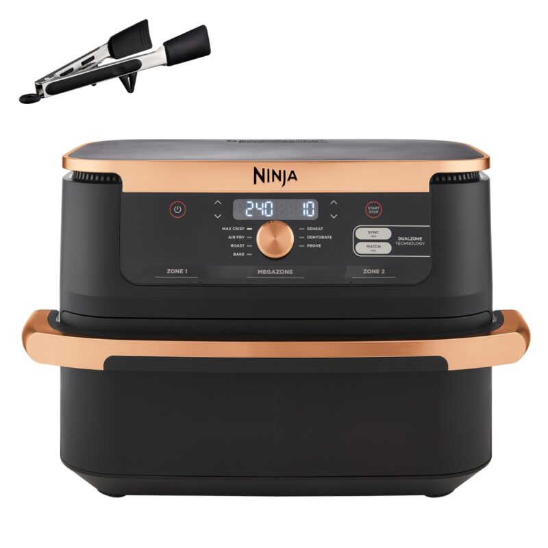 Ninja AF300UK Dual Zone Air Fryer - 7.6L, 2 Drawers, 6-in-1 Cooking, Energy Efficient, Oil-Free, Non-Stick, Dishwasher Safe, Black/Silver - Image 7