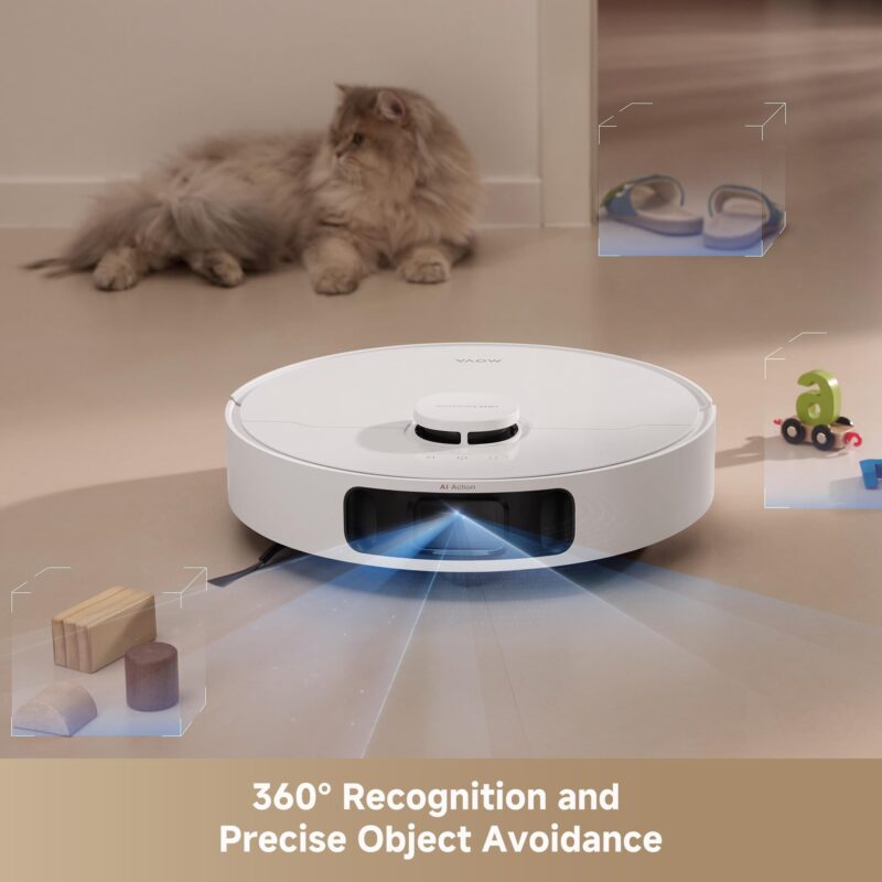 MOVA P10 Pro Ultra Robot Vacuum & Mop Combo | 13,000Pa Suction, 149℉ Mop Washing, Dual Spinning Mop, Auto Empty, App Control - Image 10