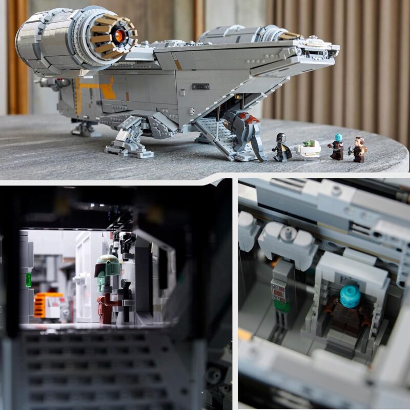 LEGO Star Wars UCS Razor Crest 75331 Ultimate Collectors Series Starship Model, Large Mandalorian Display Set for Adults, Includes Minifigures and Grogu - Image 5
