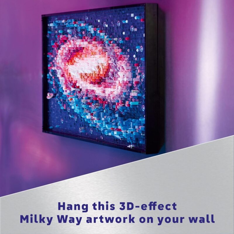 LEGO Art The Milky Way Galaxy 31212 – Space-Themed 3D Wall Art Building Set for Adults, 5-Panel Astronomy Display with Famous Celestial Features, 3,091 Pieces – Creative Gift for Space Lovers - Image 6