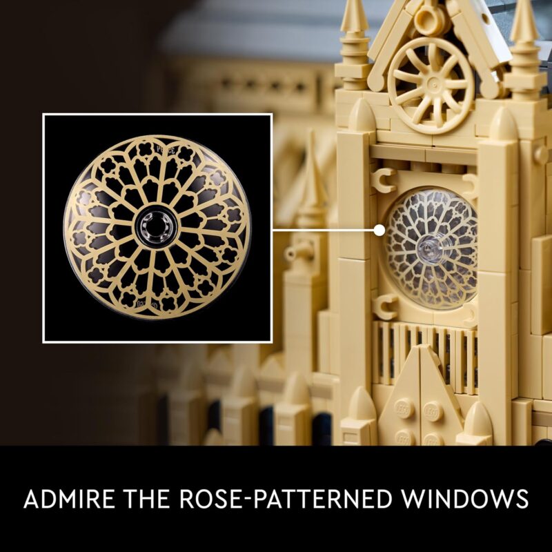 LEGO Architecture Notre-Dame de Paris 21061, Collectible Model Building Set for Adults, Historic Paris Landmark Replica, Gift for Architecture and Travel Lovers - Image 4