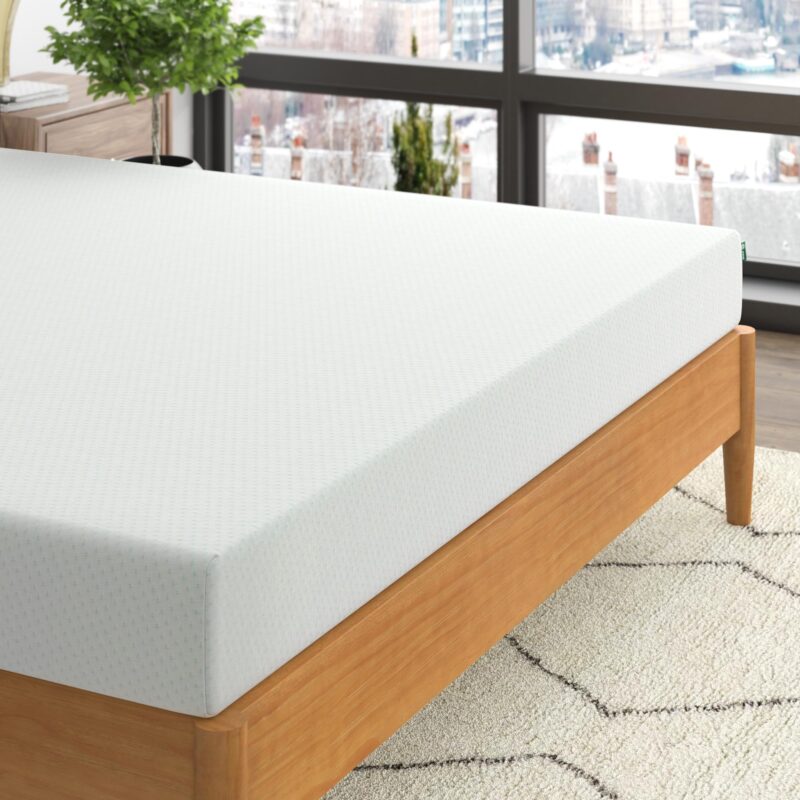 Zinus Set: 6 Inch Green Tea Memory Foam Mattress [New Version], Queen + ABEL 14 Inch Platform Bed Frame, Steel Slat Support, Eco Friendly WonderBox(TM) Packaging, Queen - Image 19