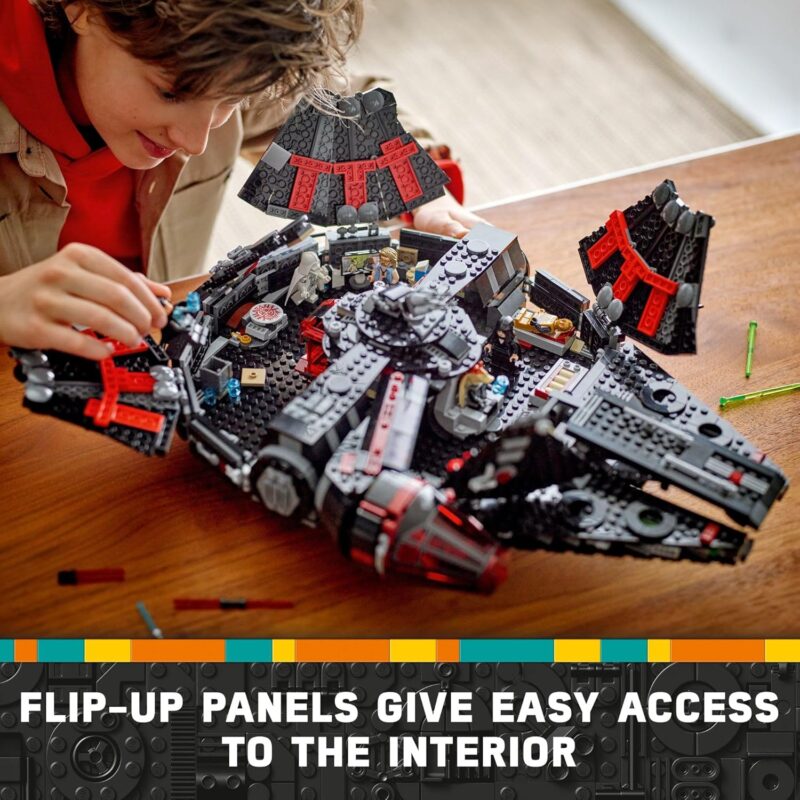 LEGO Star Wars The Dark Falcon 75389 Buildable Starship Set, Millennium Falcon Alternative with 6 Unique Minifigures, Collectible Toy Gift for Kids Aged 10+ and Star Wars Fans - Image 3